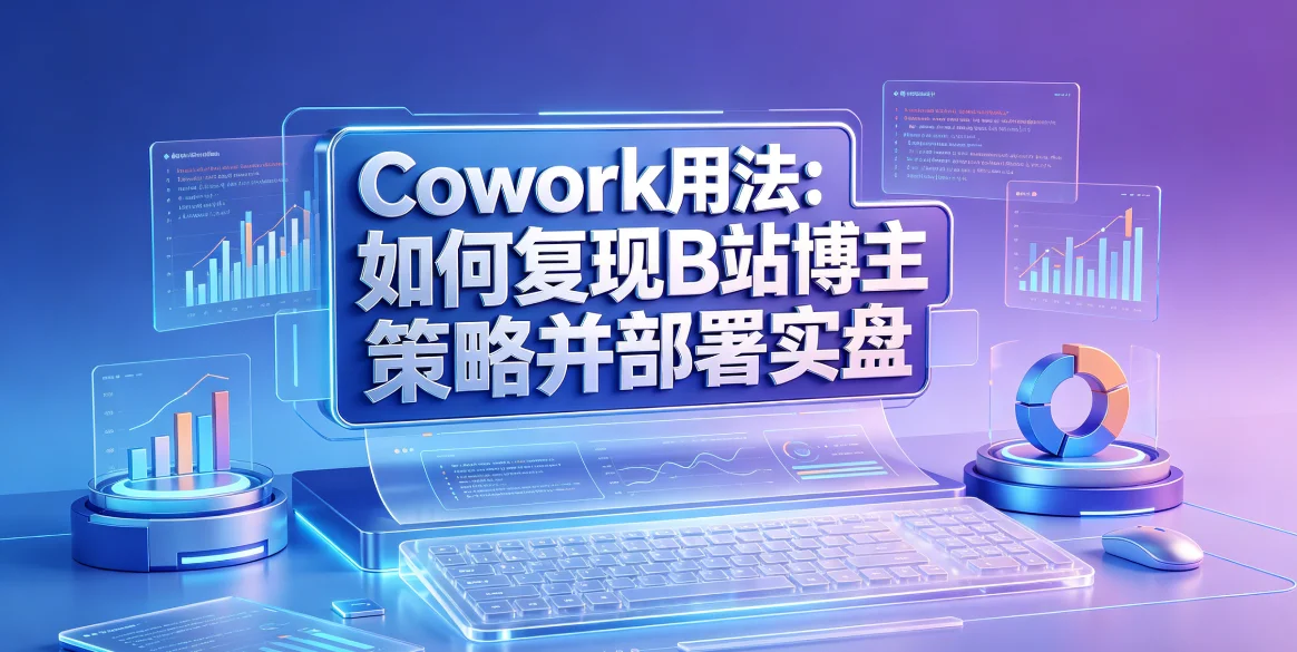 Cowork用法：如何复现B站博主策略并部署实盘